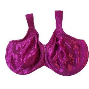 Wacoal Awareness Underwire Bra 85567 Fuchsia Pink Floral Lace 36H US